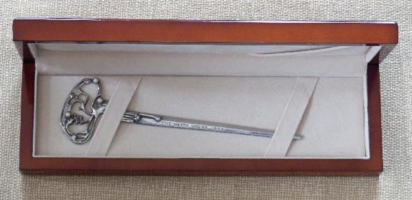 The White House 1982 Silver Letter Opener TO HONOR THE SENATE WIVES